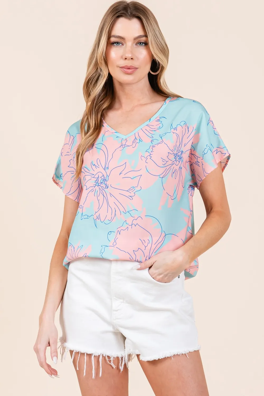 Floral Short Sleeve T-Shirt, image 4