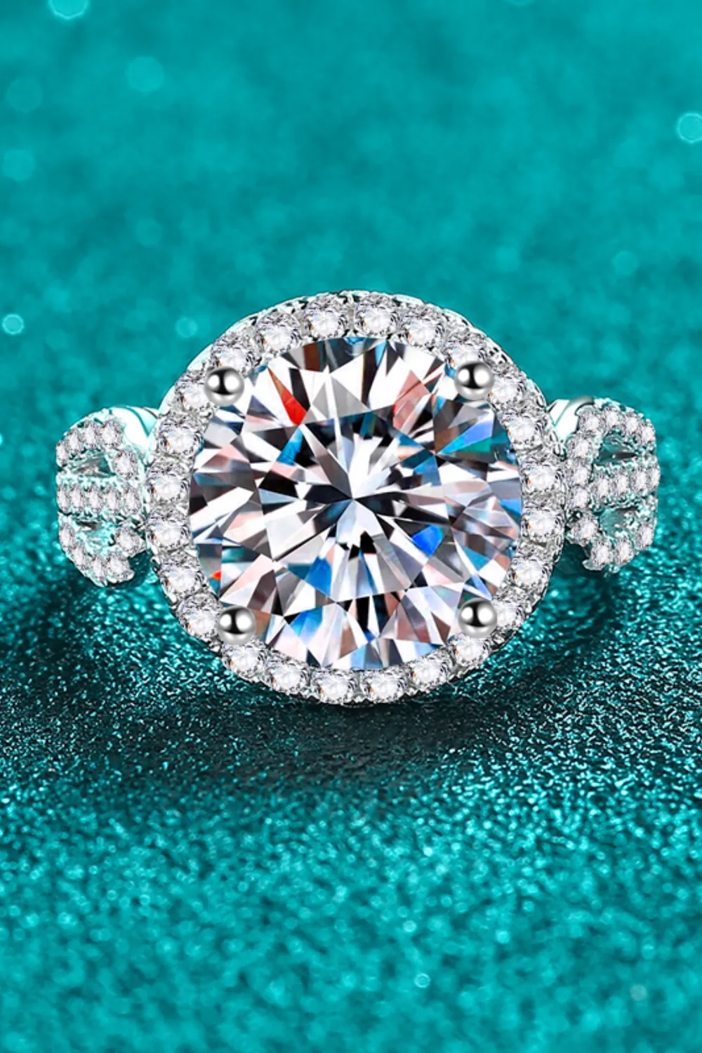 5 Carat Moissanite 925 Sterling Silver Ring, image 2