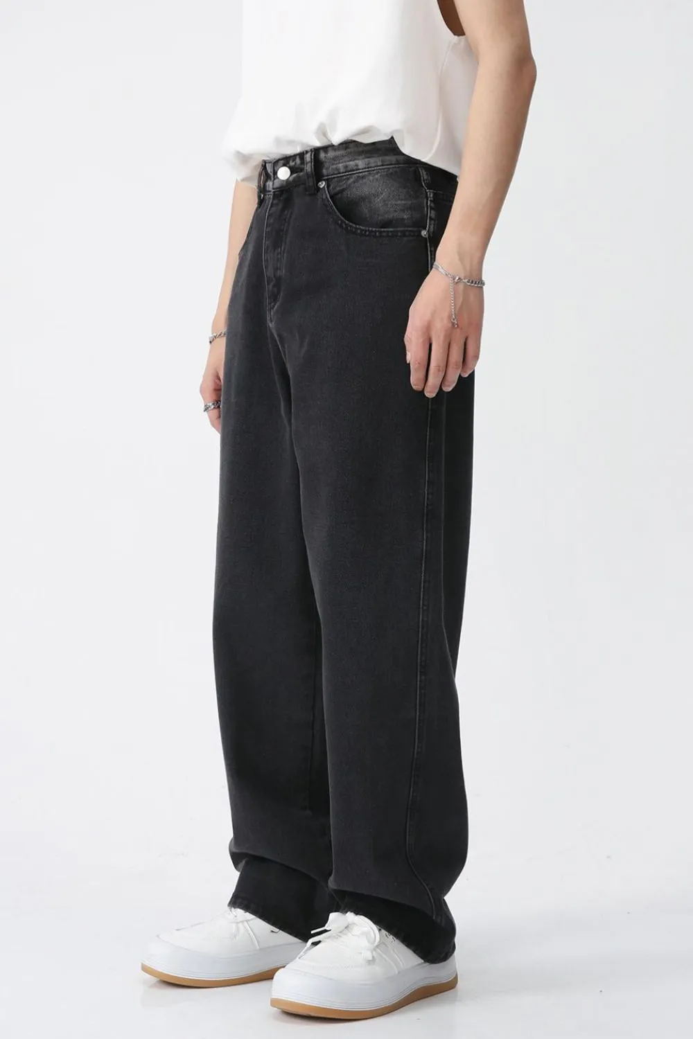 Wide Leg Jeans with Pockets, image 2