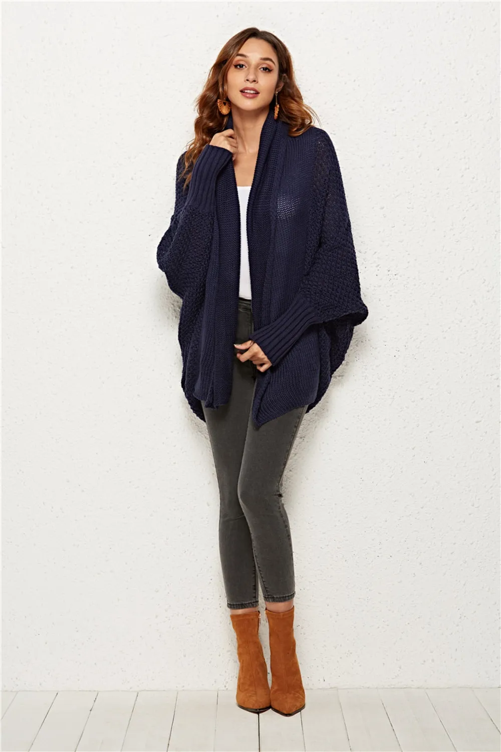 Open Front Batwing Sleeve Cardigan, image 33