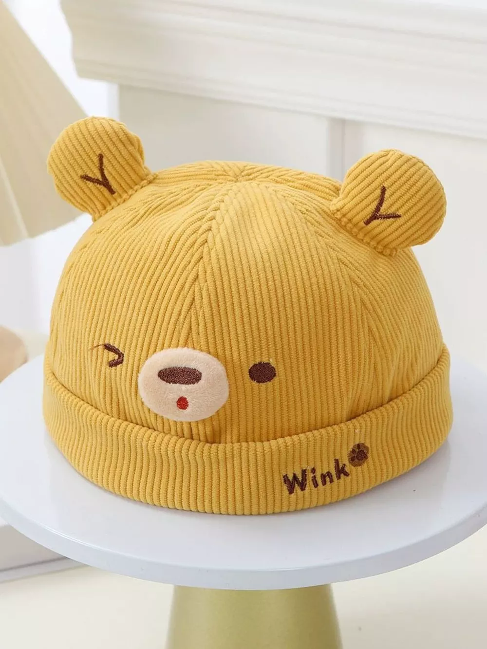 Children's Bear Ear Corduroy Hat, image 2