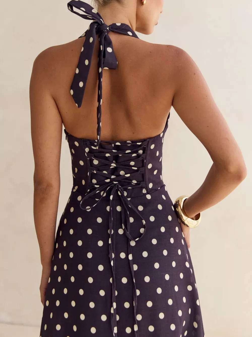 Floral Print Halter Neck Maxi Dress, image 30