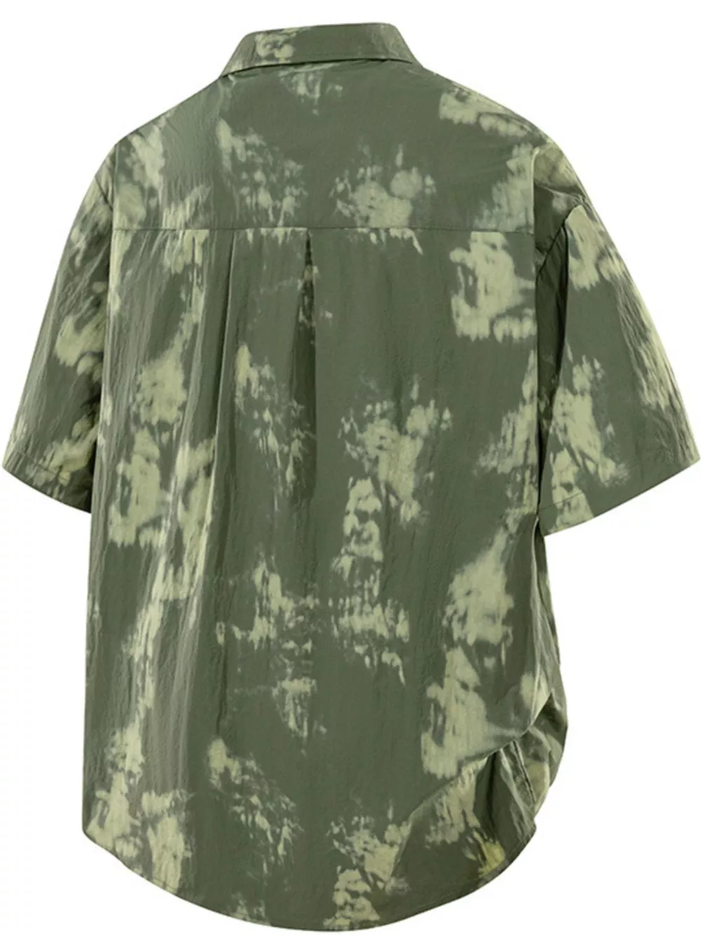 Men's Plus Size Tie-Dye Print Casual Short Sleeve Shirt, image 3