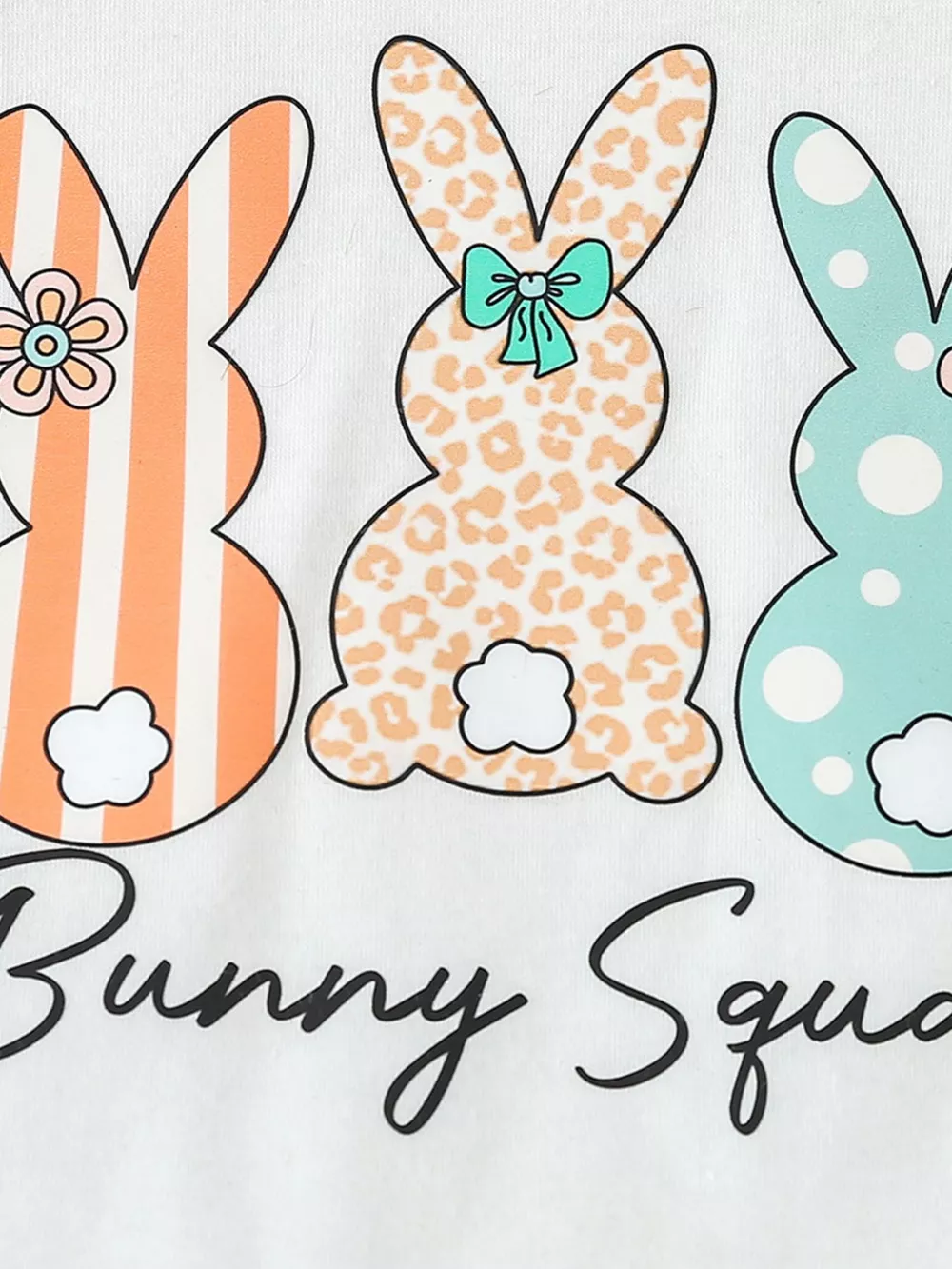 Children's Bunny Round Neck Tee and Pants Set, image 5