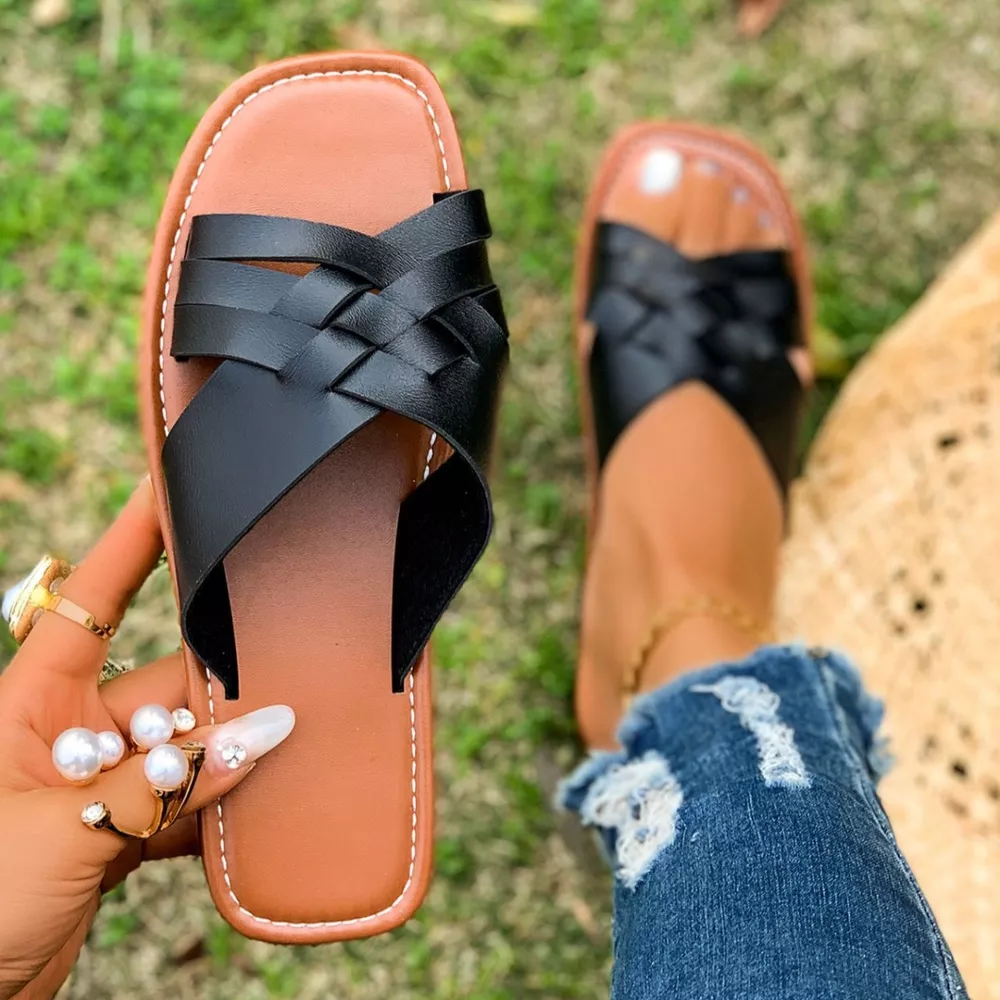 Woven Open Toe Sandals, image 7