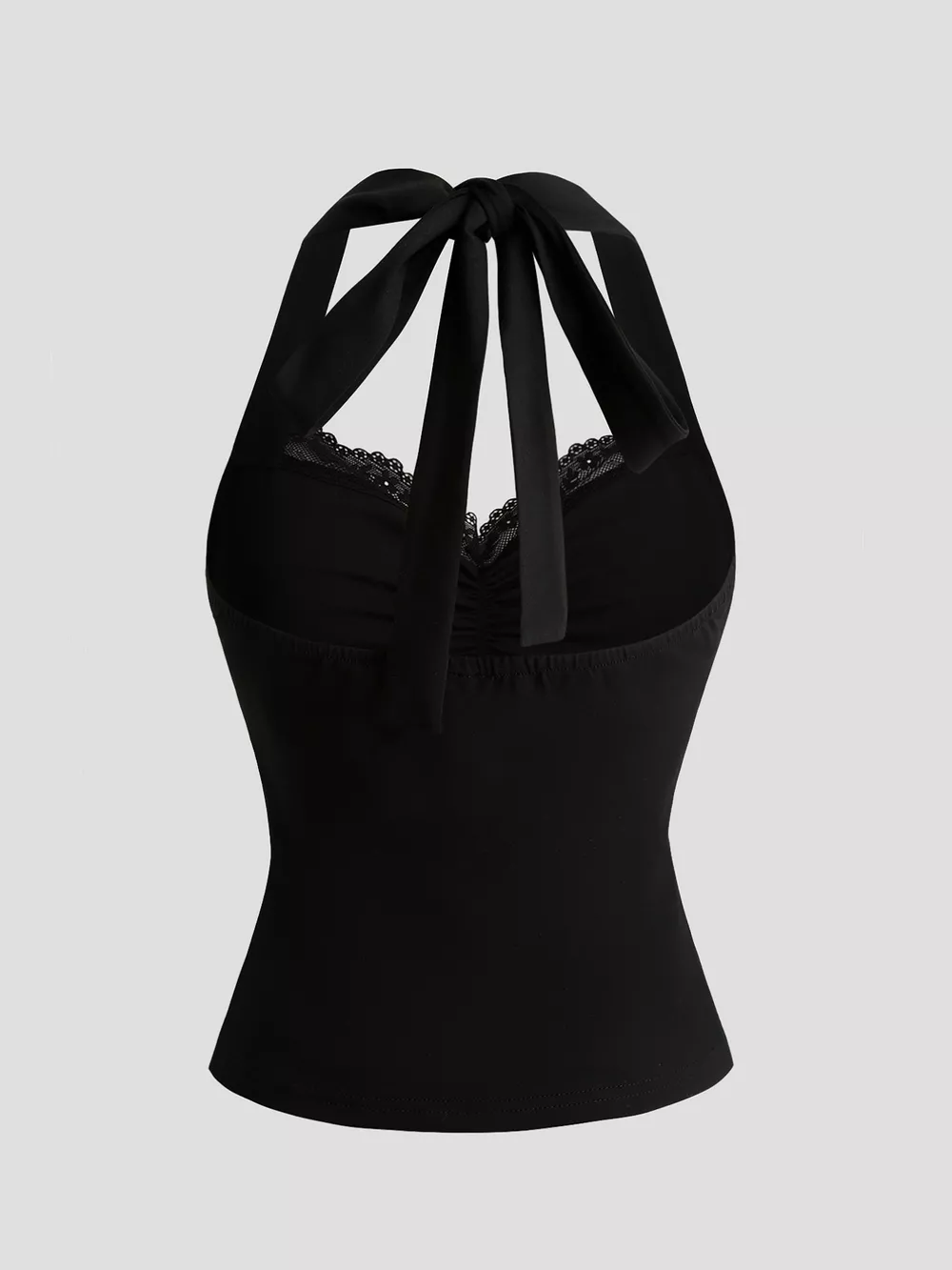 Lace Halter Neck Cami, image 3