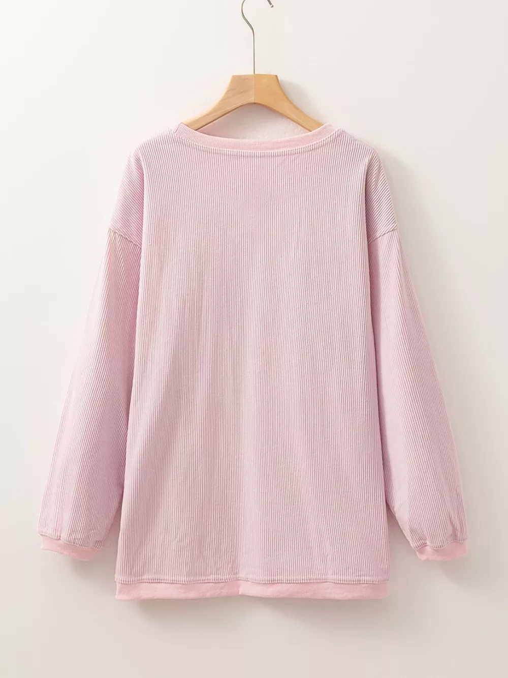 Ribbed Corduroy Oversized Sweatshirt, image 6
