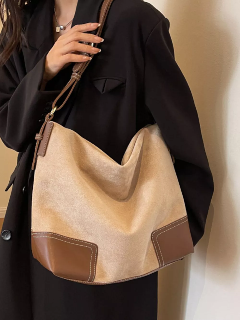 Color Block Shoulder Bag, image 7