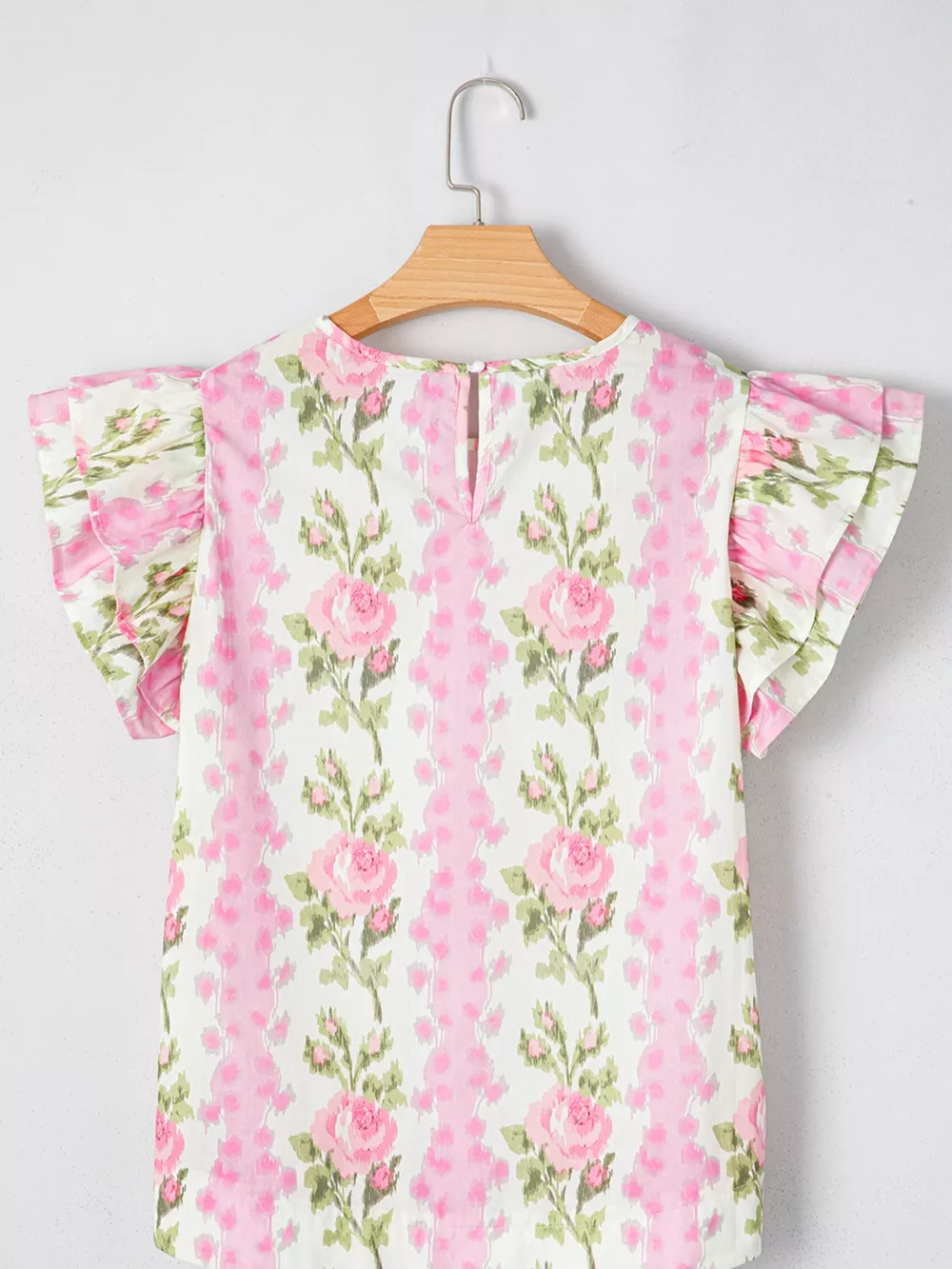 Floral Ruffle Sleeve Blouse, image 5