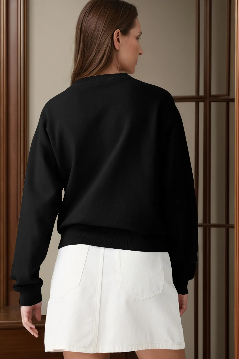 Round Neck Long Sleeve Sweatshirt, image 11