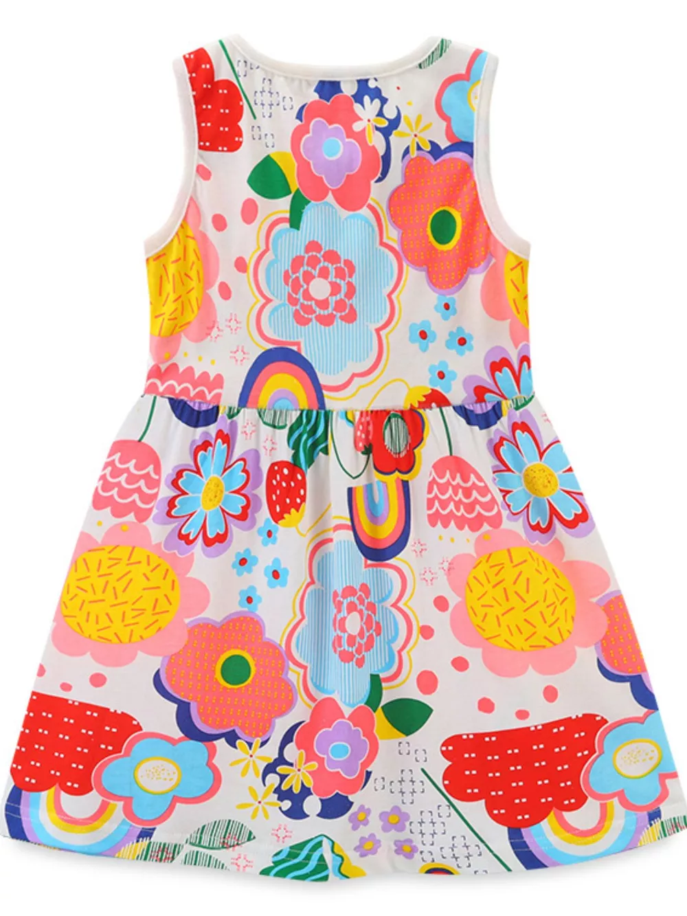 Children's Floral Sleeveless A-line Dress, image 4