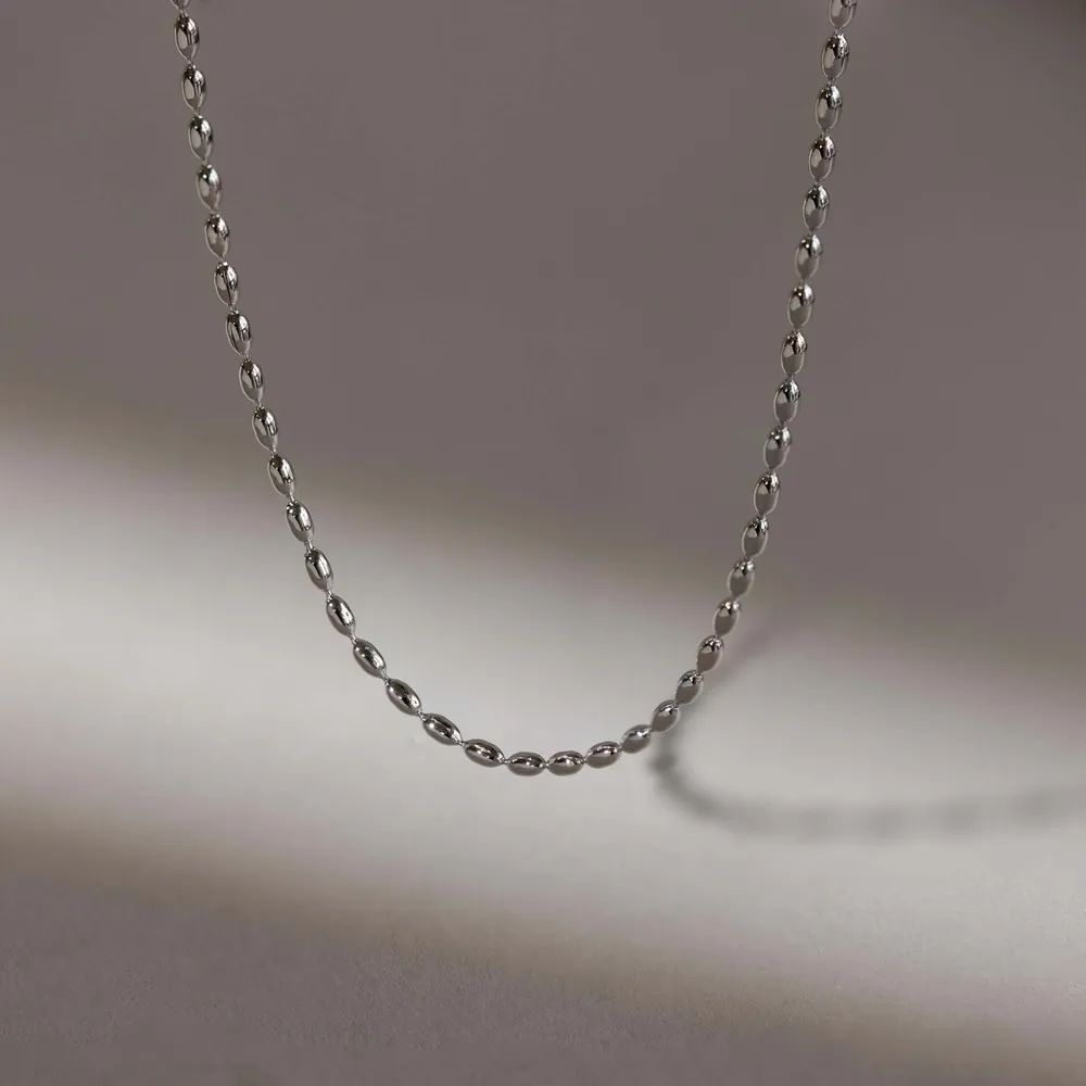 Titanium Steel Beaded Necklace, image 9