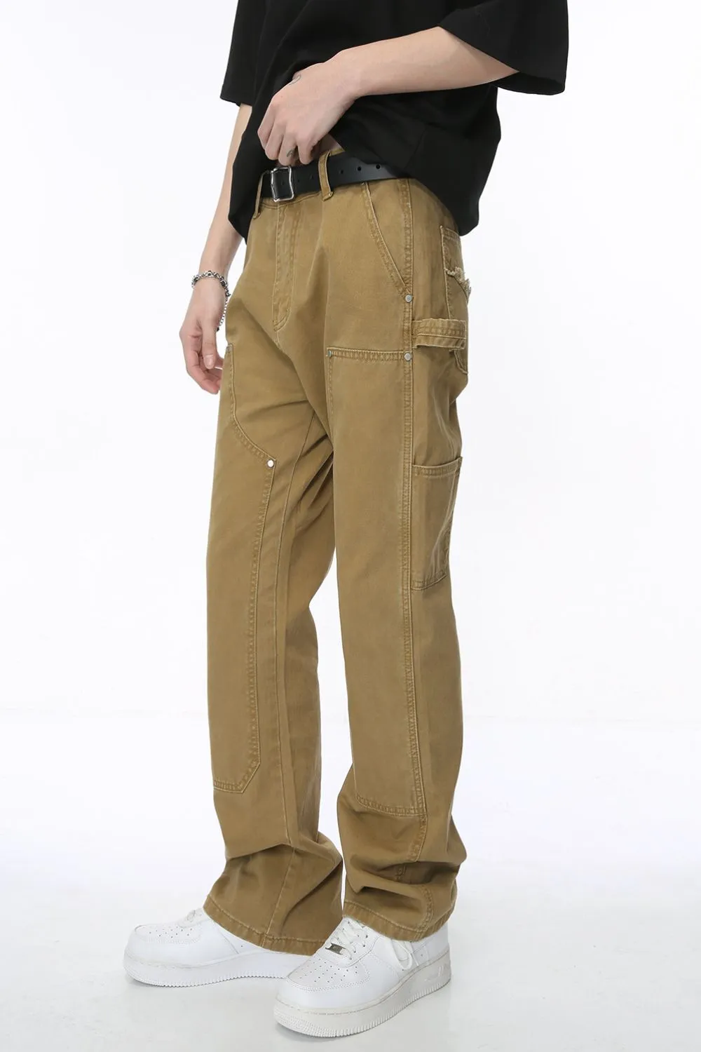 Mid Rise Baggy Jeans with Pockets, image 3