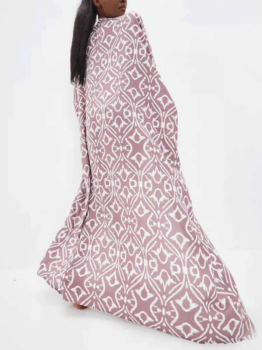 Geometric Print Surplice Beach Cover Up Dress, image 10