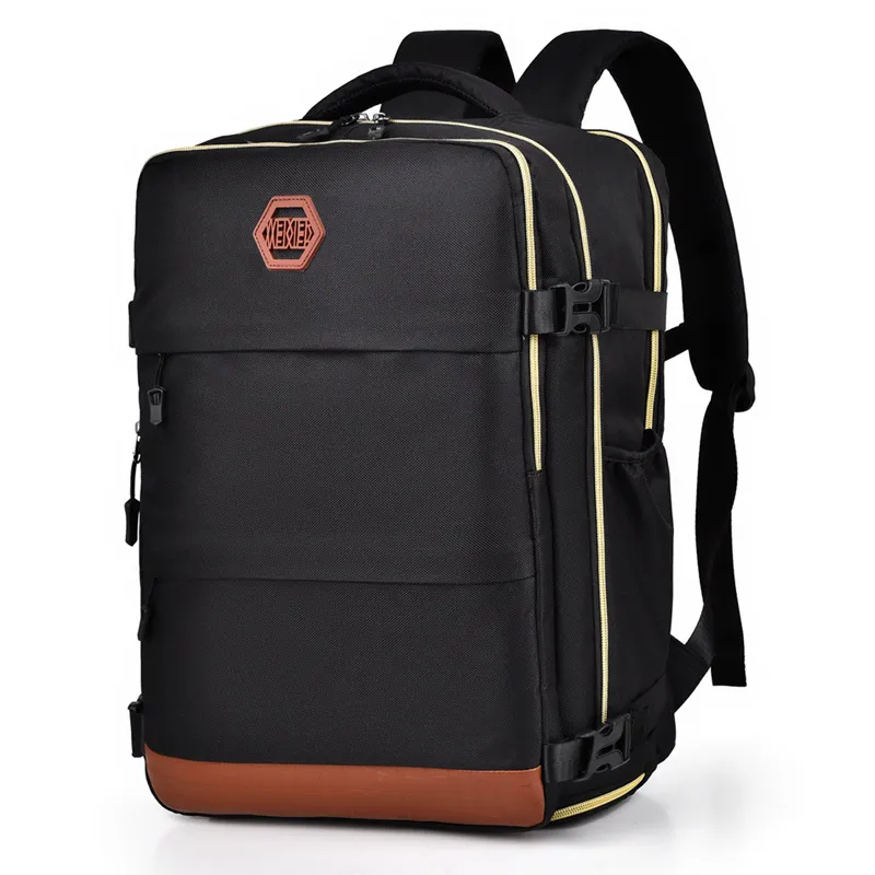 Color Block Multi-Pockets Backpack Bag, image 3