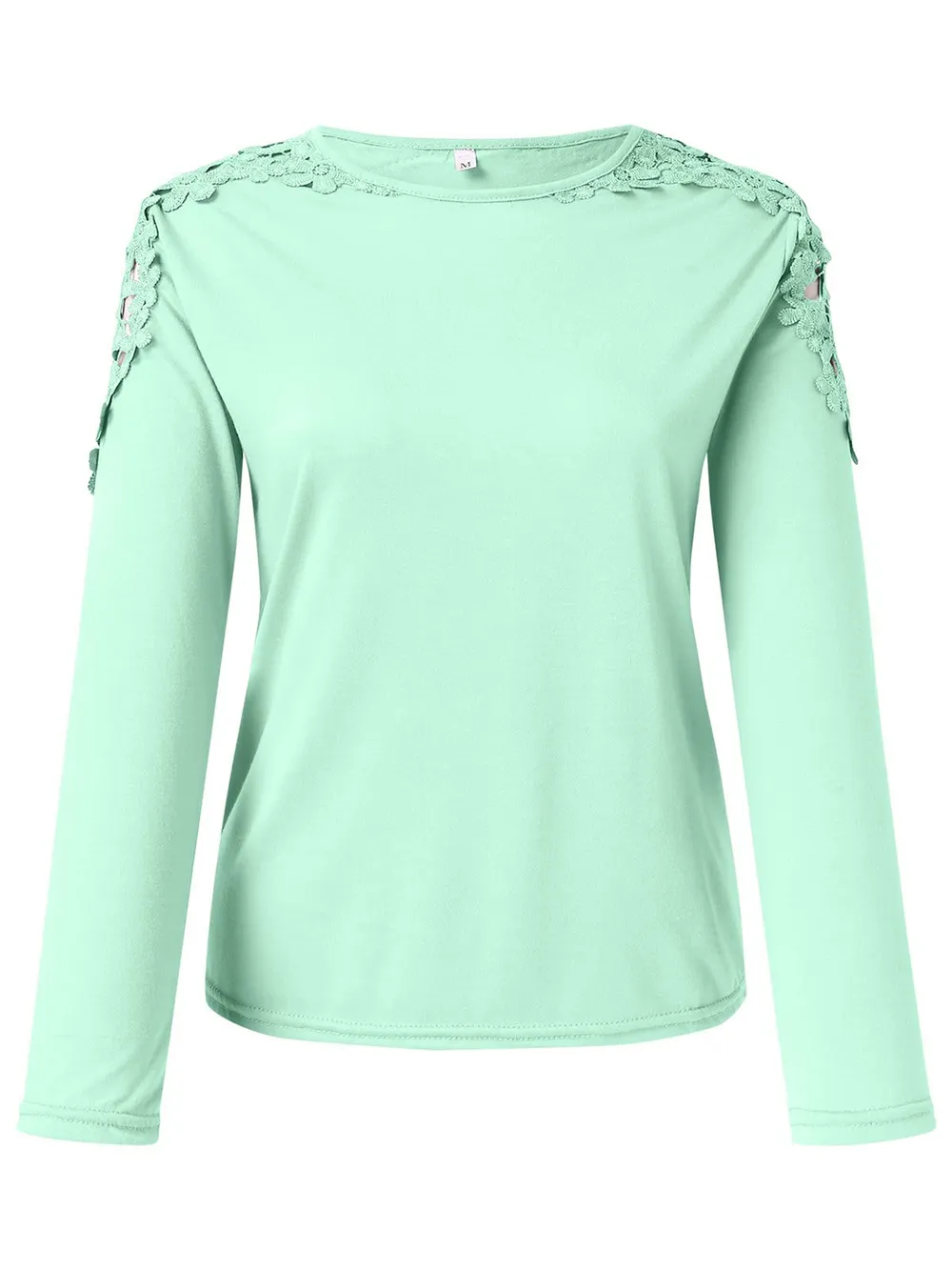 Full Size Cutout Round Neck Long Sleeve T-Shirt, image 7