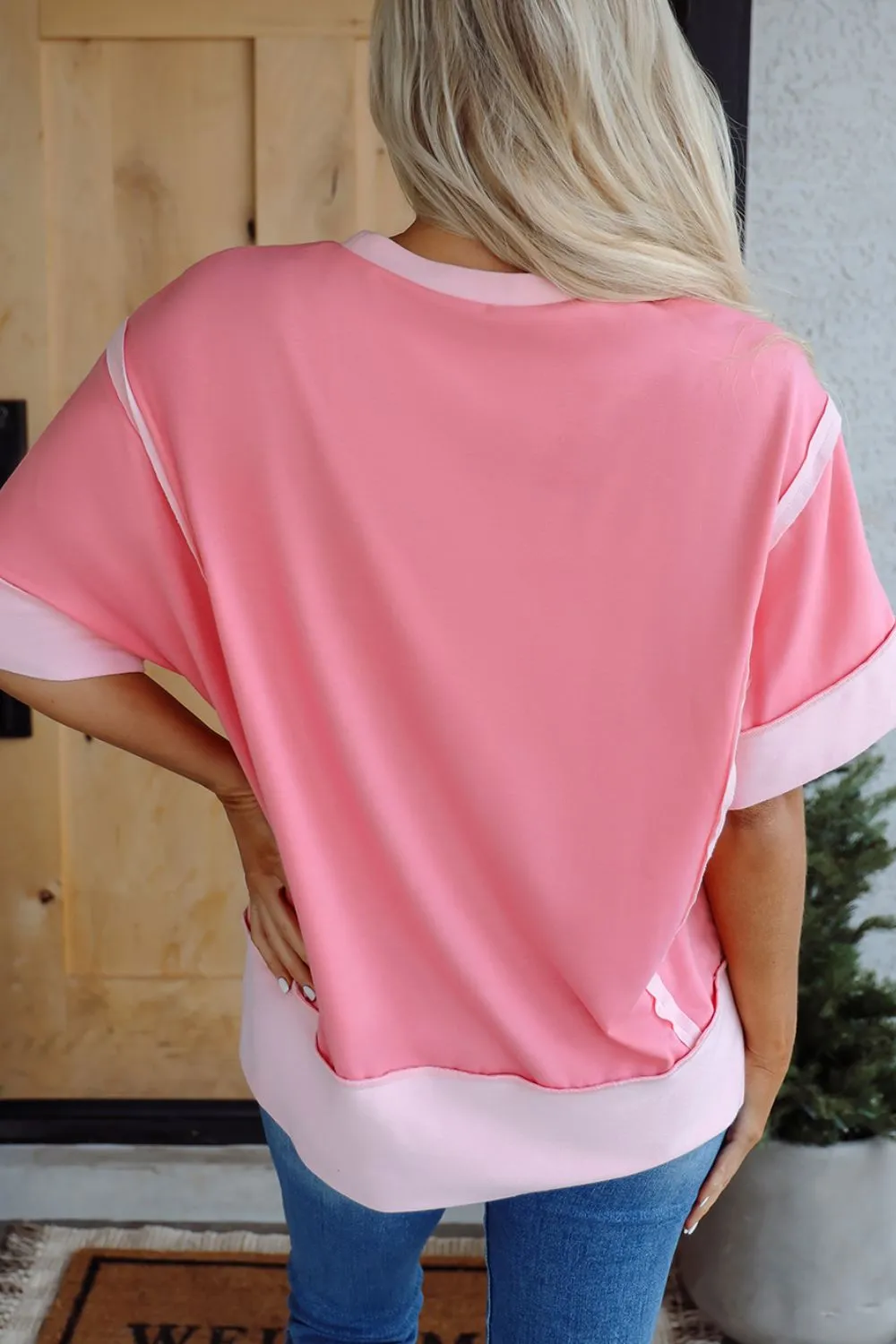 Sequined Easter Egg Short Sleeve T-Shirt, image 4