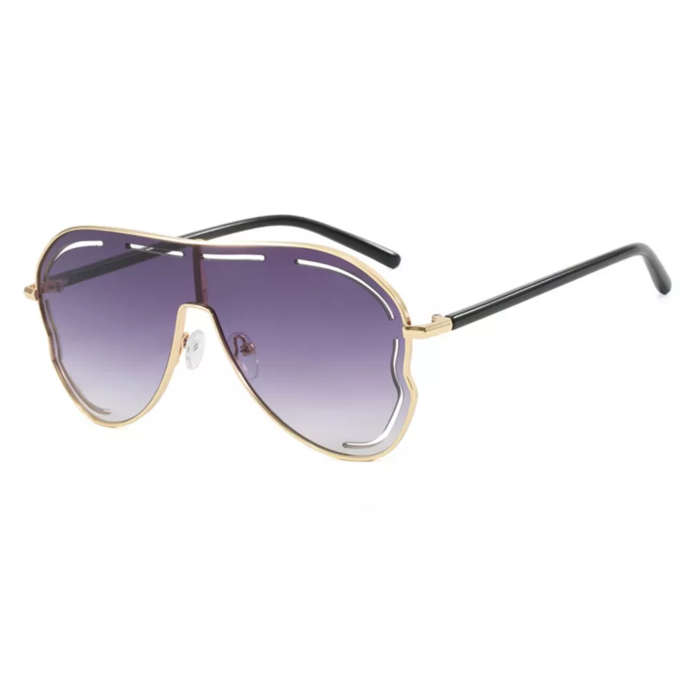 Oversized Aviator Gradient Sunglasses, image 4