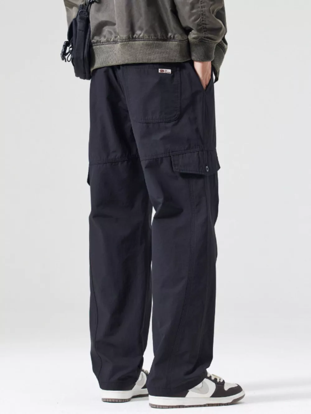Men's Full Size Wide Leg Cargo Pants Plus Size, image 7