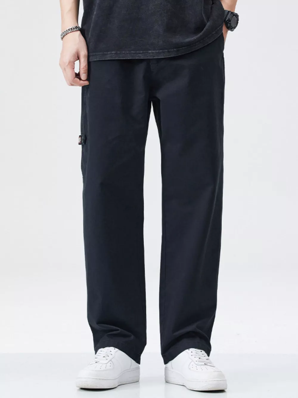 Men's Full Size Casual Loose Fit Straight Leg Pants Plus Size, image 6