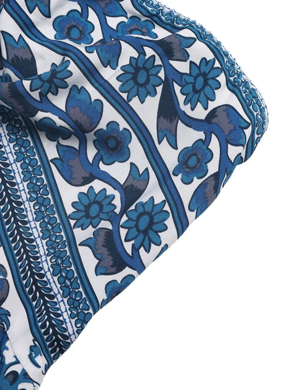 Floral Print Strapless Maxi Dress, image 4