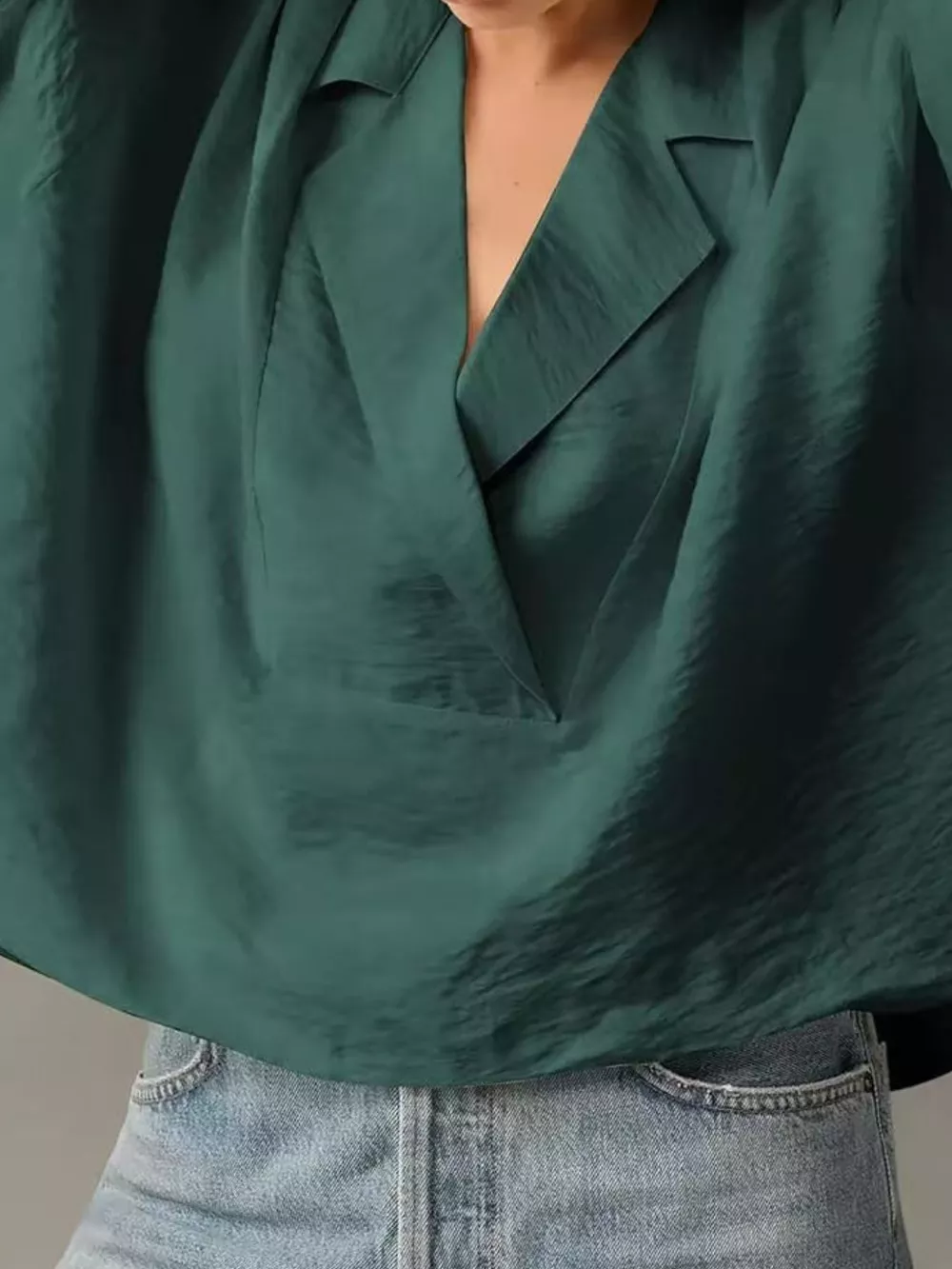 Relaxed Fit Half Sleeve Blouse, image 11