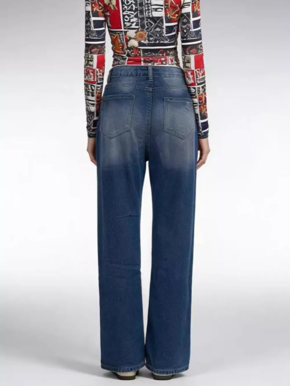 Distressed Wide Leg Jeans, image 7