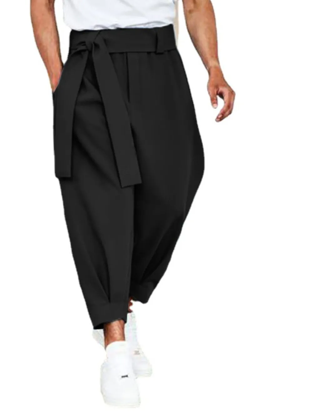 Men's Full Size Mid Rise Cropped Pants Plus Size, image 6