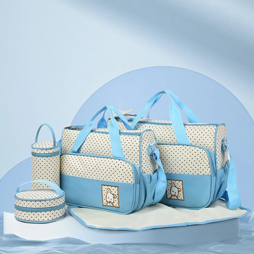 Oxford Cloth Contrast 4 Piece Bag Set, image 10