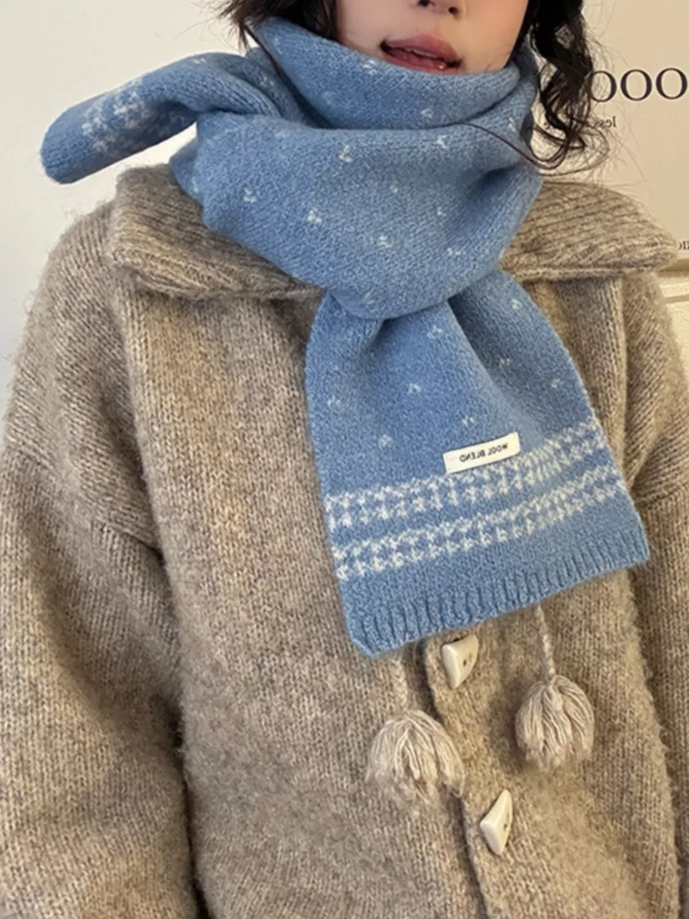 Winter Warm Knitted Scarf, image 4