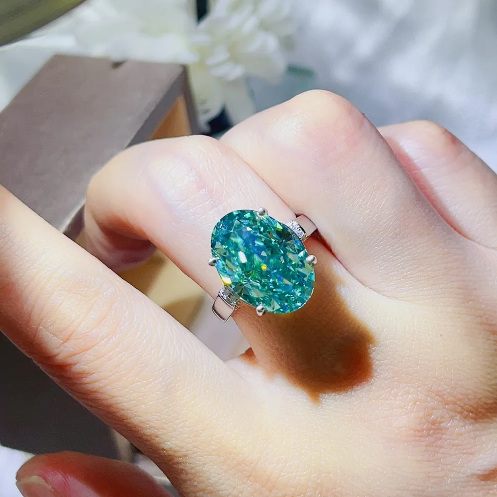 5 Carat Moissanite 925 Sterling Silver Ring, image 6
