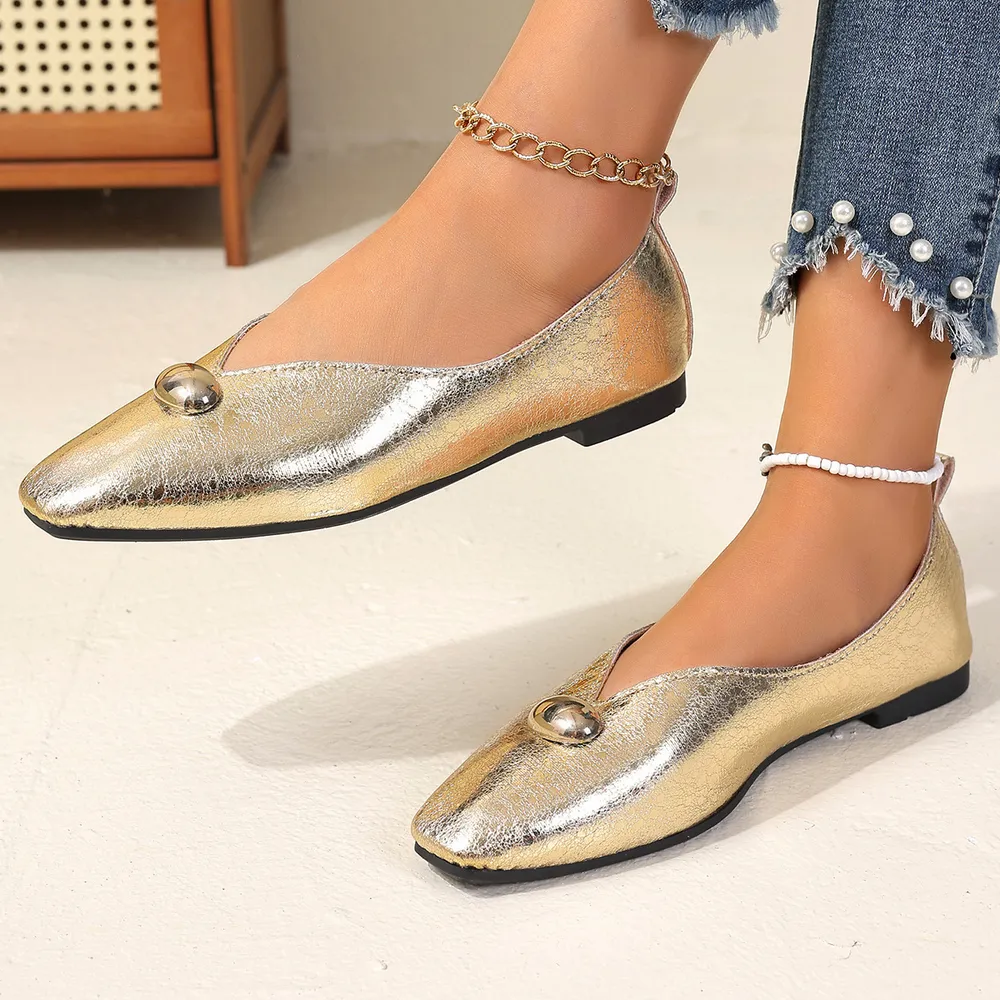 Square Toe Flats Slip-Ons, image 7
