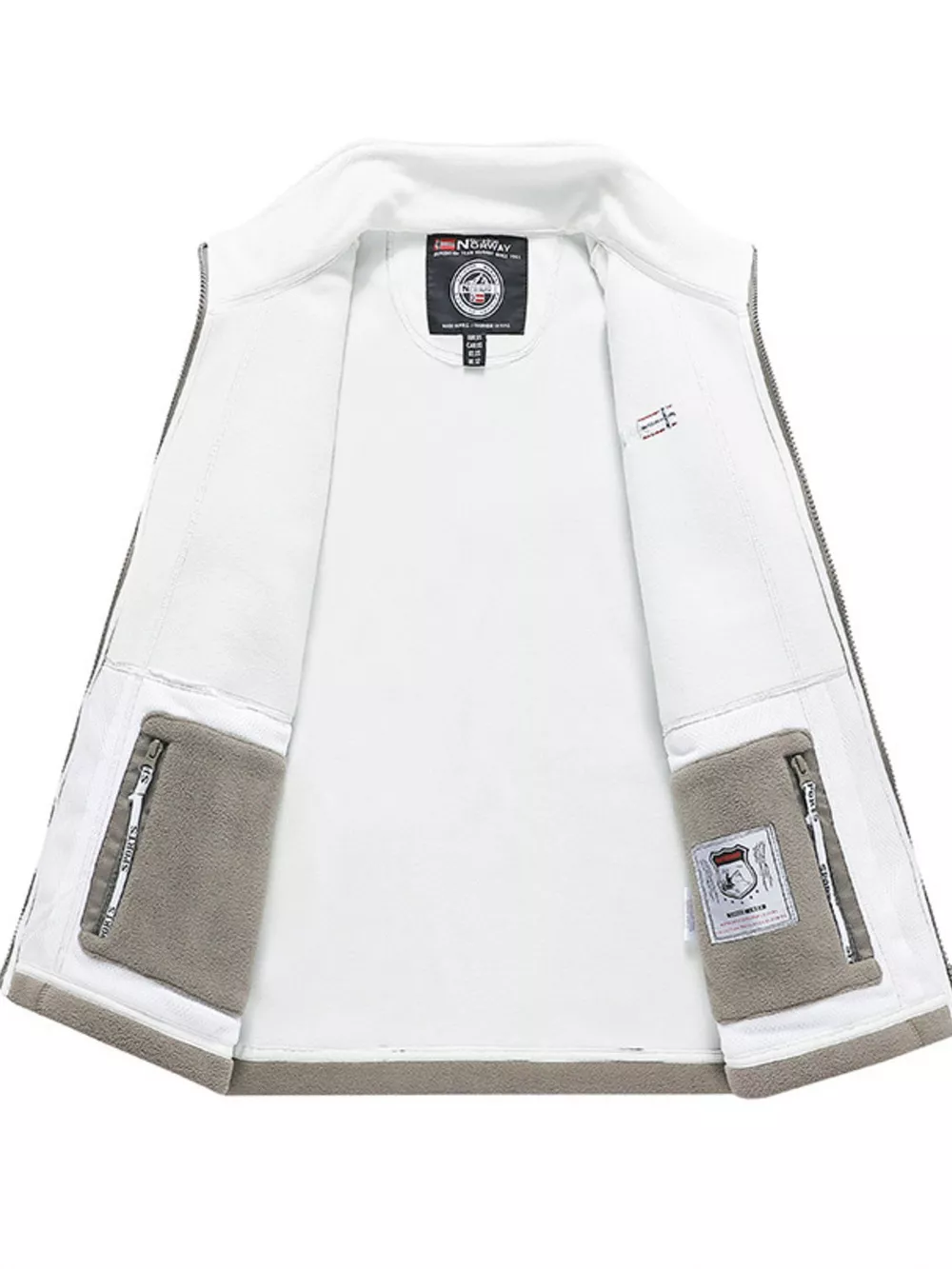 Men's Full Size Zip Up Long Sleeve Fleece Jacket Plus Size, image 6