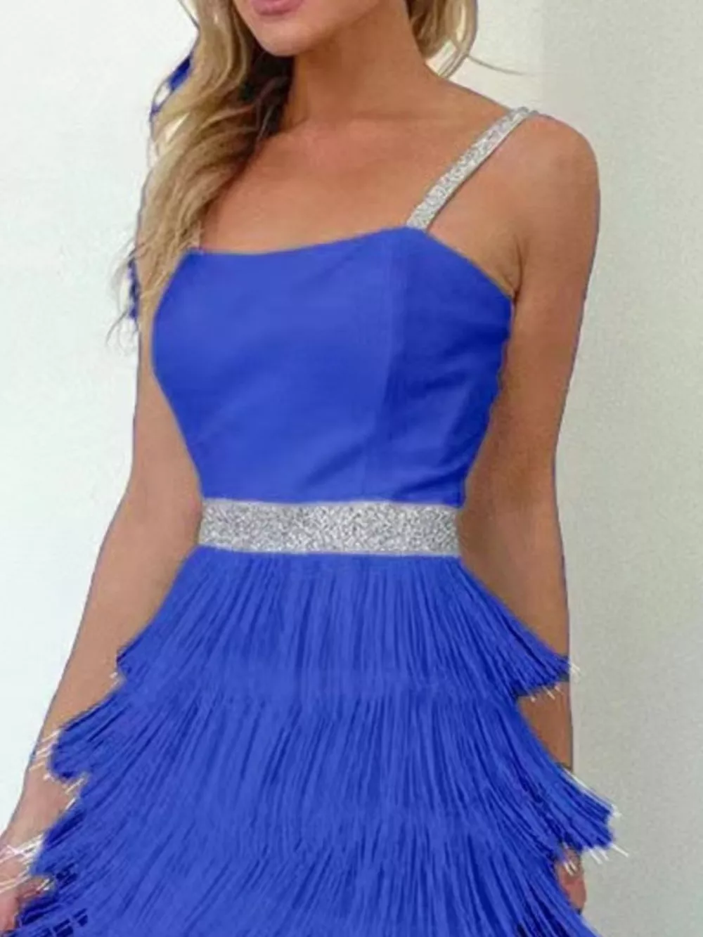 Fringe Trim Cami Mini Dress, image 5