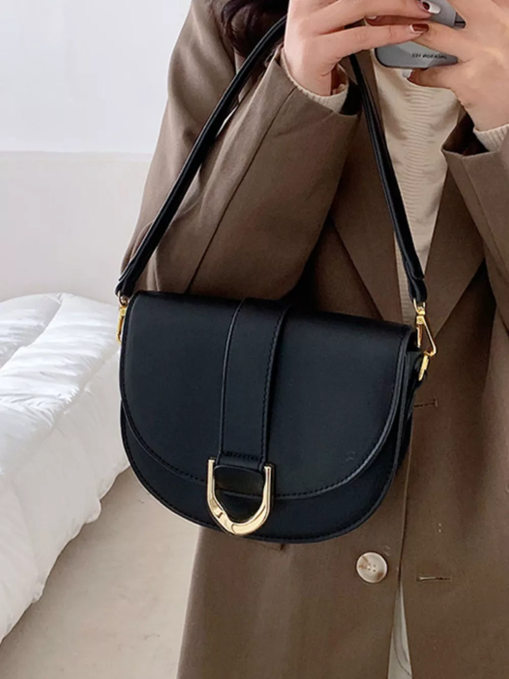Buckle Flap Crossbody Bag, image 8