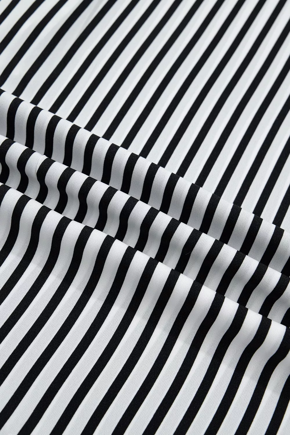 Striped Half Sleeve Button-Up Shirt, image 11