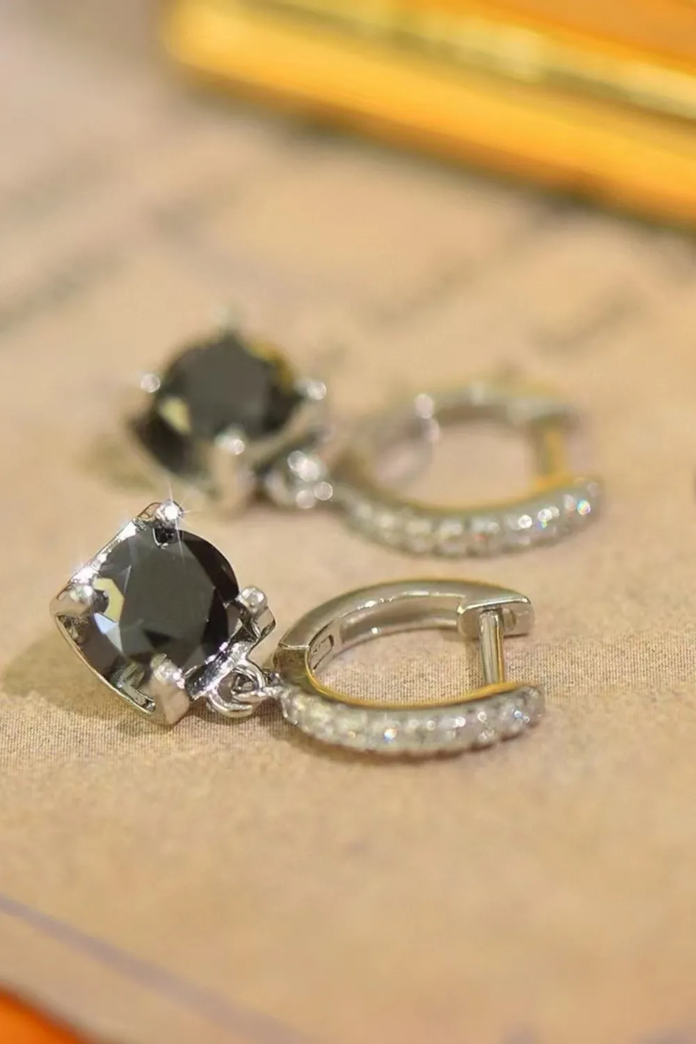 2 Carat Moissanite 925 Sterling Silver Drop Earrings, image 4