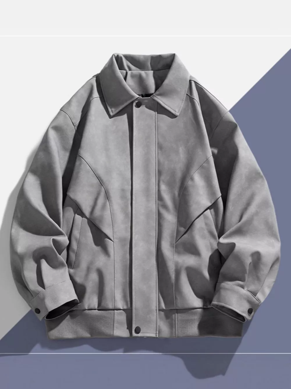 Men's Plus Size Long Sleeve Casual Jacket, image 2