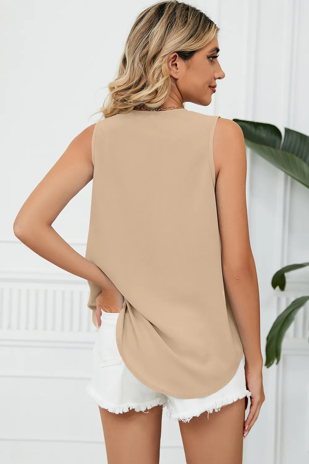 V-Neck Wide Strap Tank, image 24