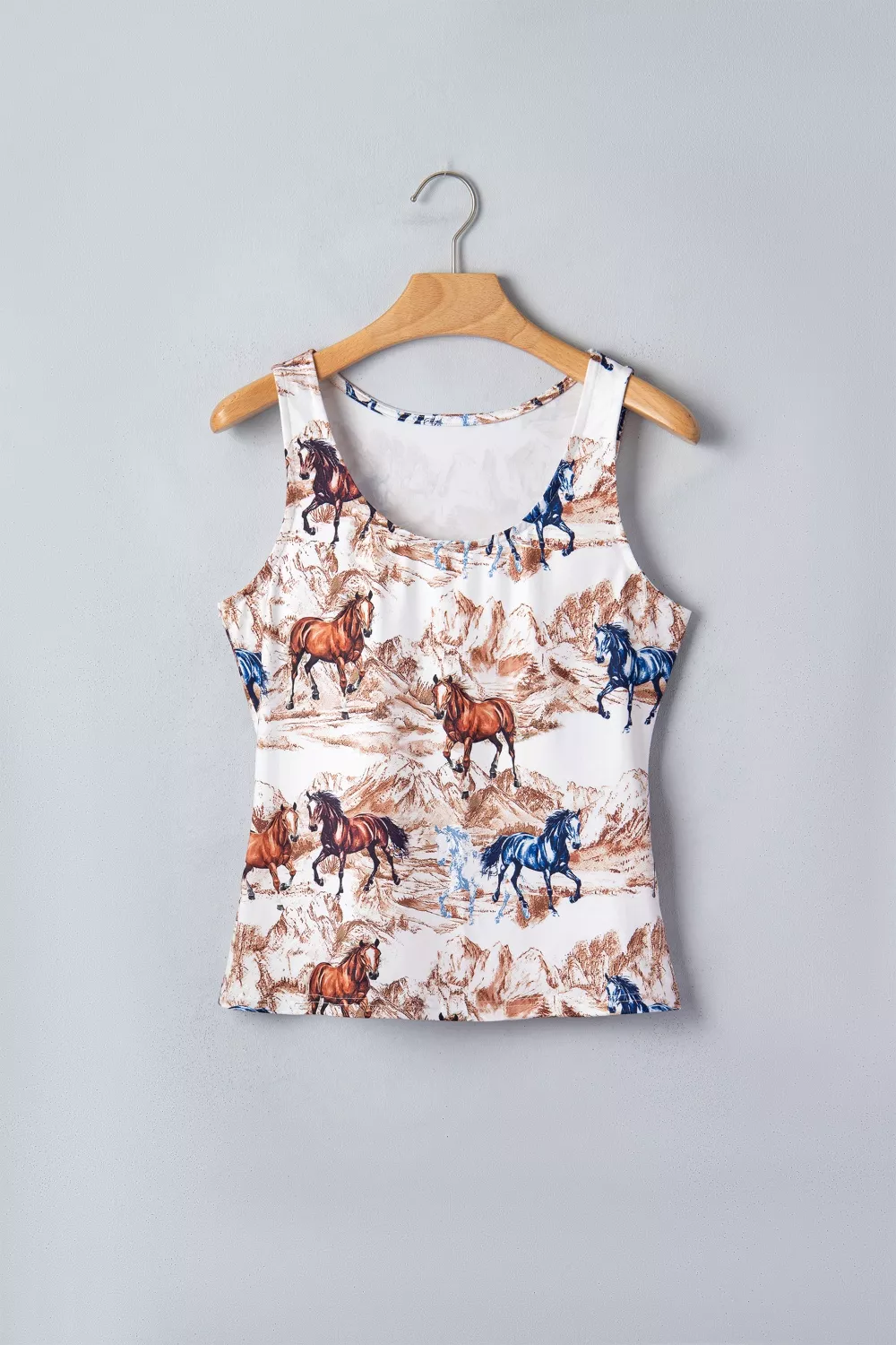 Horse Hat Western Slim Tank Top, image 3