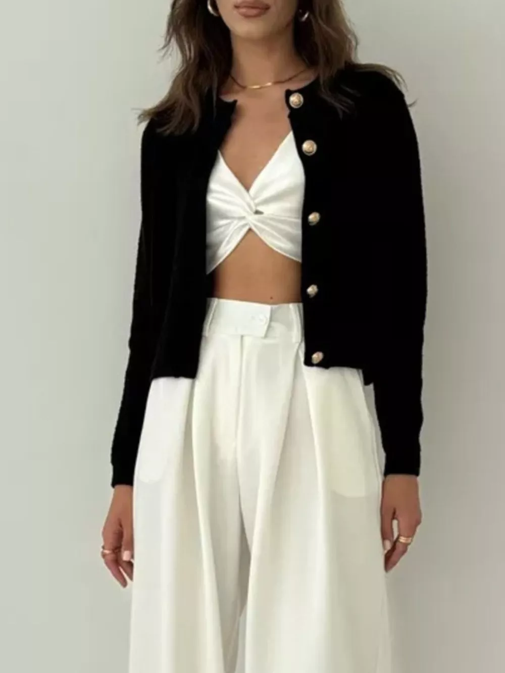 Button Up Texture Knit Cardigan, image 15