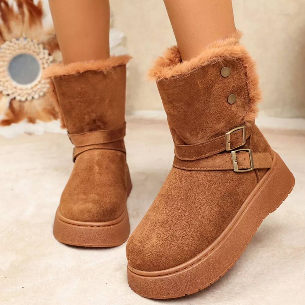 Round Toe Platform Boots, image 4