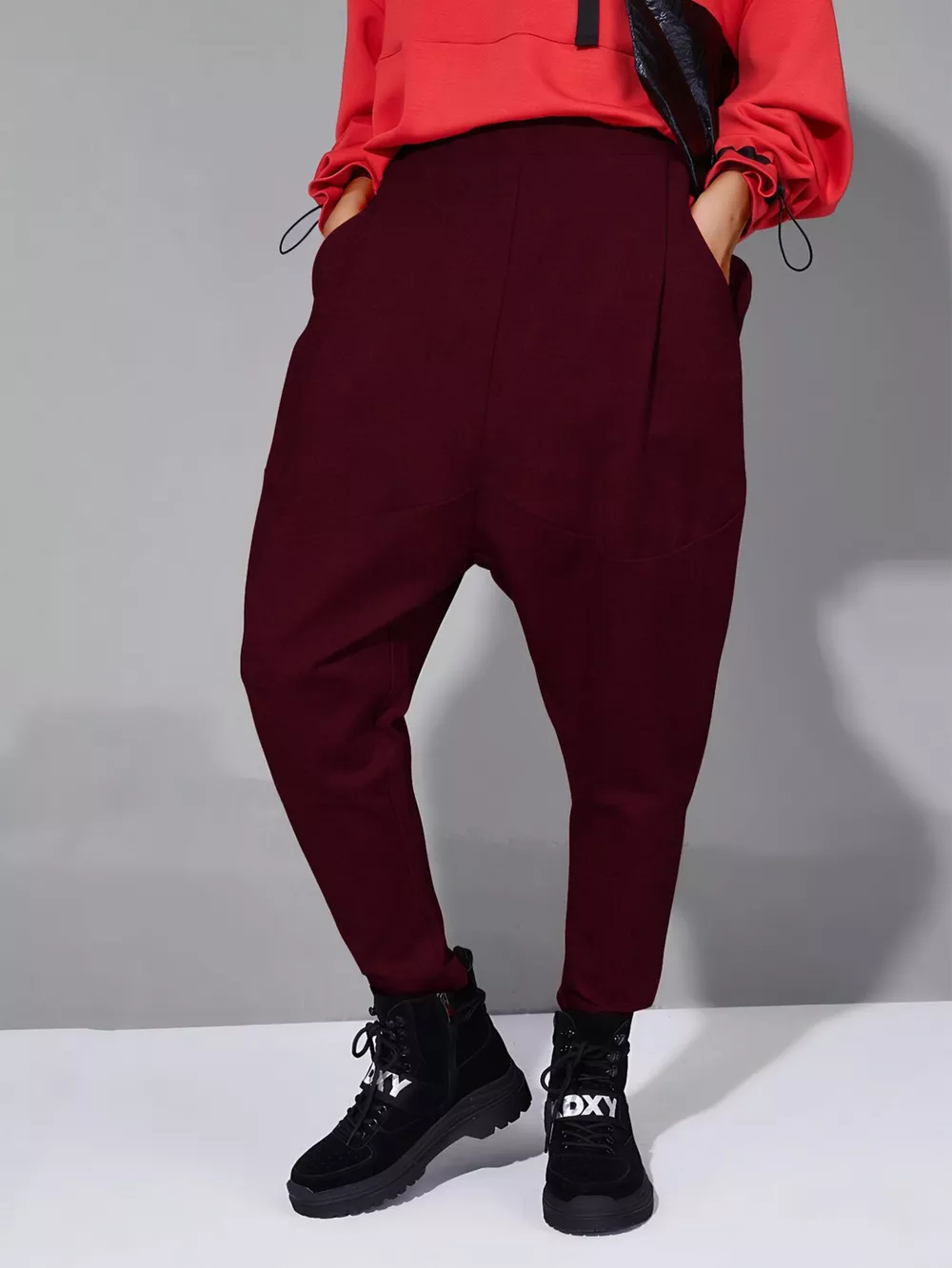 Loose Fit Harem Pants with Pockets, image 10