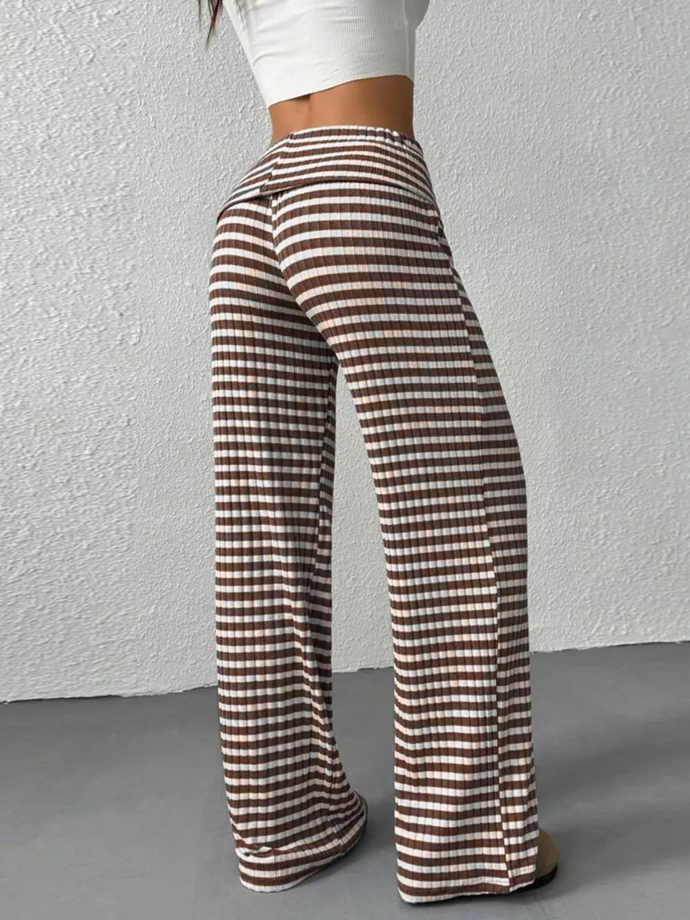 Striped Wide Leg Pants, image 4