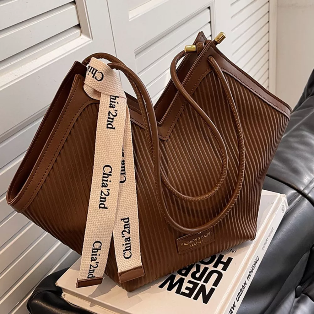 Leather Textured Shoulder Bag, image 9