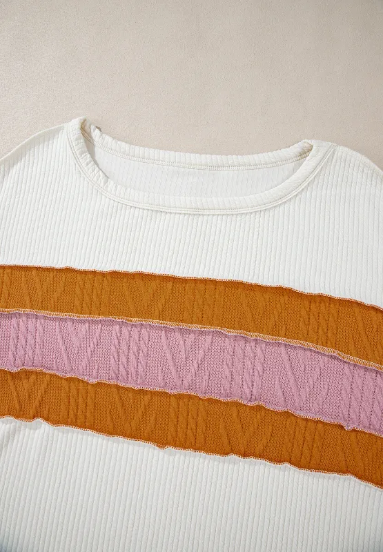Color Block Long Sleeve Sweatshirt, image 2