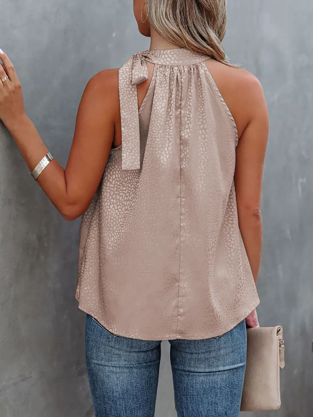 Tied Animal Print Cami, image 6