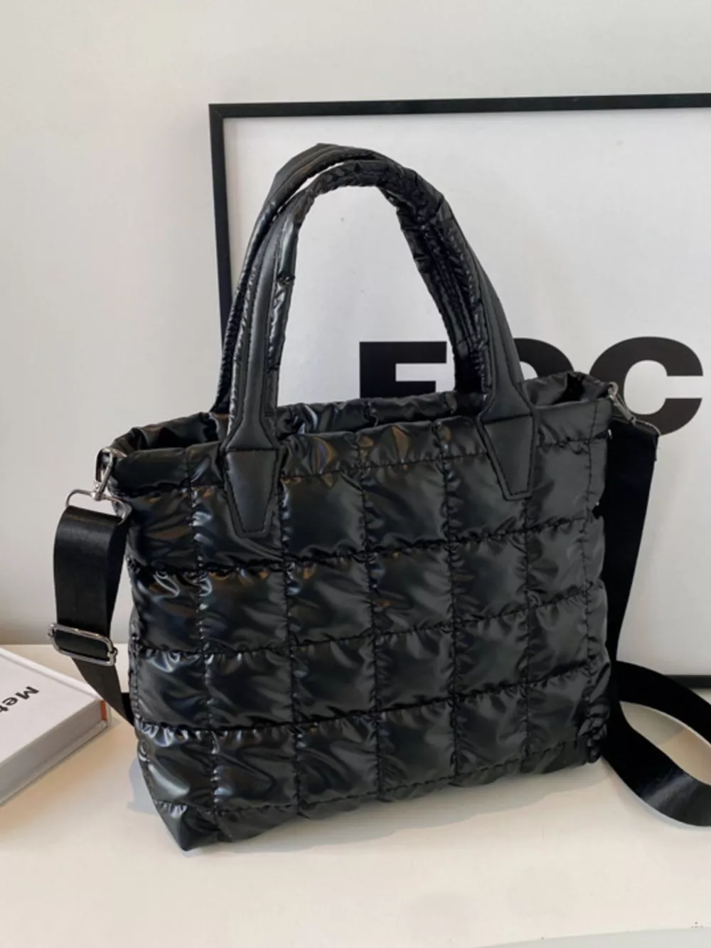 Bubble Textured Tote Crossbody Bag, image 4
