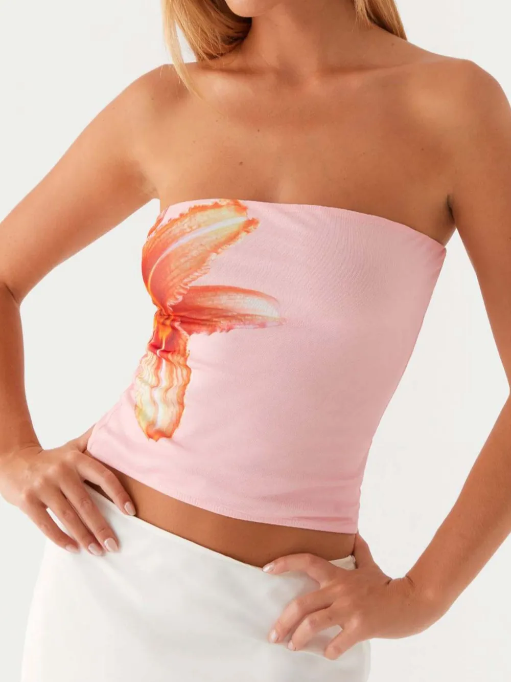 Flower Tube Top