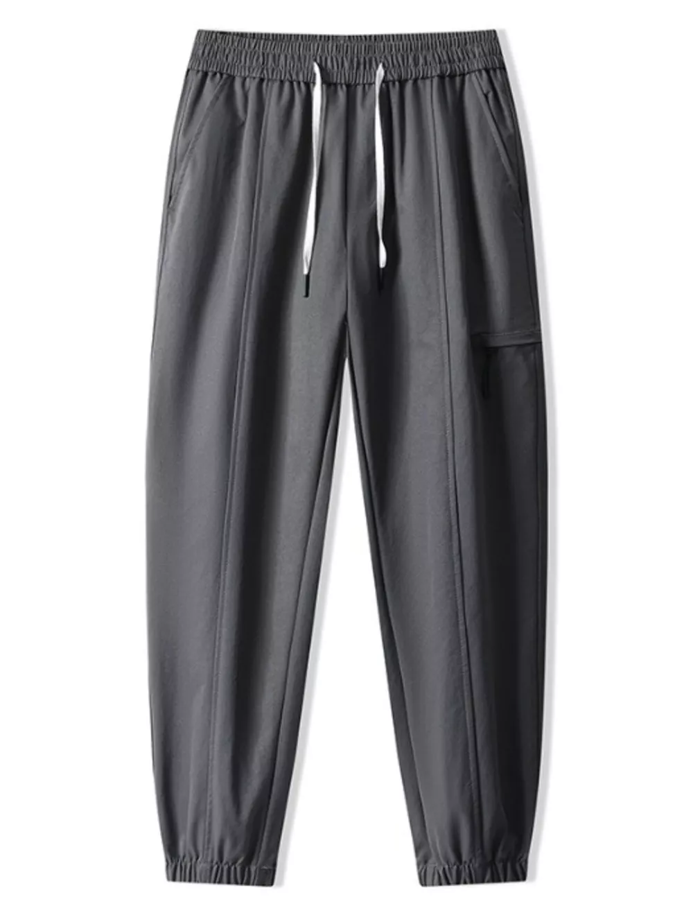 Men's Plus Size Drawstring Wide Leg Joggers, image 10